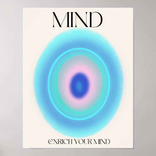 Mind Aura Gradient Affirmation Poster (Vorne)