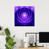 Mind Beacon in Lila und blau Poster (Heimbüro)