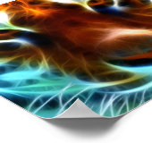 Mind Blows Tiger Poster (Ecke)