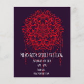 Mind Body Spirit New age mandala Festival Flyer (Vorne)