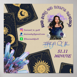 MIND BODY UND SOULFUL LESUNGSPOster Poster