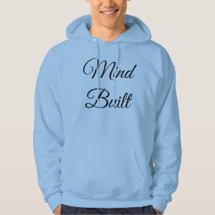 Mind Built Life Shaped Herren Babyblauer Hoodie