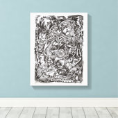 Mind Cascade Leinwanddruck (Insitu (Holzboden))