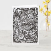 Mind Cascade zeichnend Karte (Gelbe Blume)