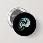Mind Controller Skull Gaming Gamer Mens Boys Teens Button (Vorne & Hinten)