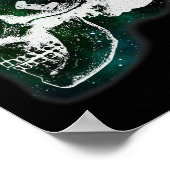 Mind Controller Skull Gaming Gamer Mens Boys Teens Poster (Ecke)