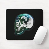 Mind Controller Totenkopf Gaming Gamer Männer Jung Mousepad (Mit Mouse)