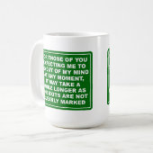Mind-Exit-Tasse Kaffeetasse (Vorderseite Links)