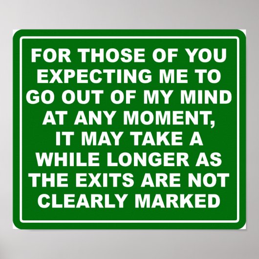 Mind Exits Poster (Vorne)