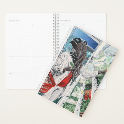 Mind Flayer Grocery Shopping Fantasy Art Planner Planer (Anzeige)