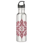 Mind fresh Mandala Design Edelstahlflasche (Vorderseite)
