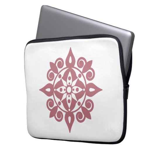 Mind fresh Mandala Design Laptopschutzhülle (Vorderseite Links)