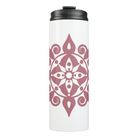 Mind fresh Mandala Design Thermosbecher (Vorderseite)