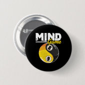 Mind Game Billiards Snooker Cue Stick Pool Billiar Button (Vorne & Hinten)