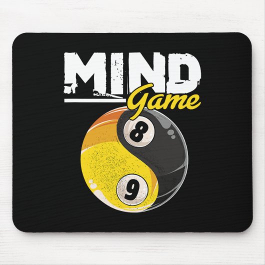 Mind Game Billiards Snooker Cue Stick Pool Billiar Mousepad (Vorne)