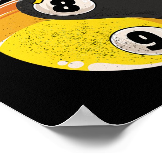 Mind Game Billiards Snooker Cue Stick Pool Billiar Poster (Ecke)