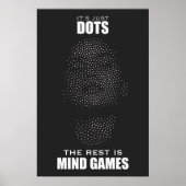 Mind Games. Gepunktete Gesichter mit inspirierende Poster (Vorne)
