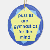 Mind Gymnastics Keramik Ornament (Links)