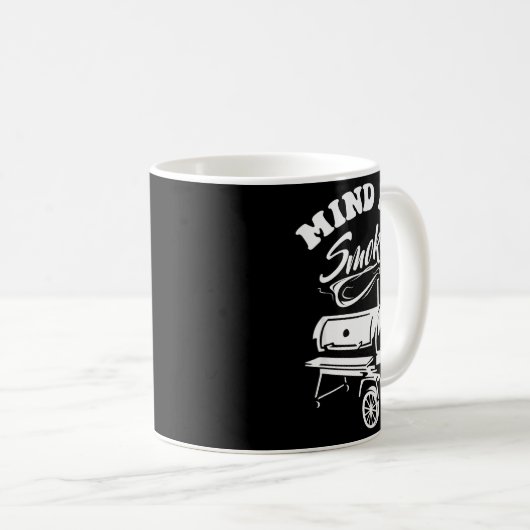 Mind If I Smoke - Funny Bbq Smoker & Grilling Kaffeetasse (VorderseiteRechts)