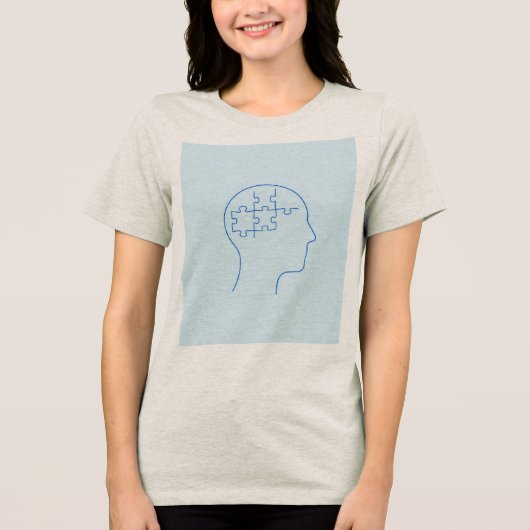Mind in Pieces: A Puzzle Within Tri-Blend Shirt (Vorderseite)