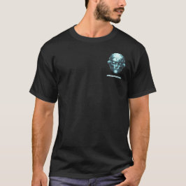 Mind Kontrolle Cyberpunk Blue Grunge Front & Back T-Shirt