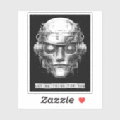 Mind Kontrolle Cyberpunk Robot Aufkleber (Blatt)