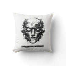 Mind Kontrolle Cyberpunk Robot Black Print