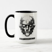 Mind Kontrolle Cyberpunk Robot Black Print Tasse (Links)