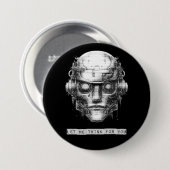 Mind Kontrolle Cyberpunk Robot Button (Vorne & Hinten)