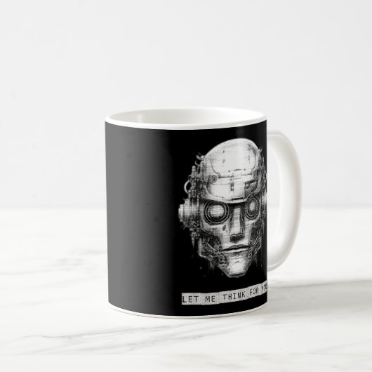 Mind Kontrolle Cyberpunk Robot Kaffeetasse (VorderseiteRechts)
