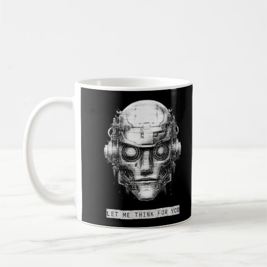Mind Kontrolle Cyberpunk Robot Kaffeetasse (Links)