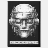 Mind Kontrolle Cyberpunk Robot Magnet (Vorderseite)