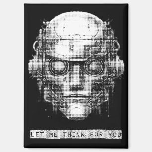 Mind Kontrolle Cyberpunk Robot Magnet