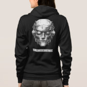 Mind Kontrolle Cyberpunk Roboter Front & Back Hoodie (Rückseite)