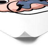 Mind Kontrolle Funny Brain Pun Poster (Ecke)