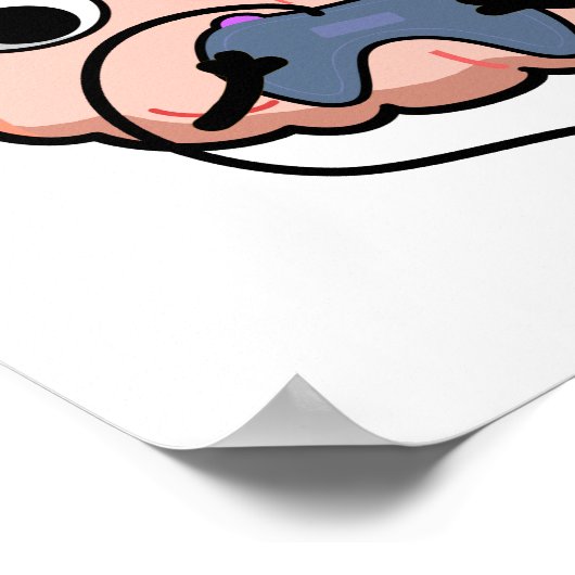 Mind Kontrolle Funny Brain Pun Poster (Ecke)