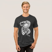 Mind Melting Surrealist Abstrakt Moderne Kunst Tri-Blend Shirt (Vorderseite voll)