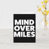 Mind Over Miles - Motivierend, sonniges Laufen Karte (Gelbe Blume)