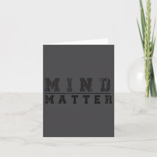 Mind Over Motivational Stoic Philosophy Insrationa Karte (Vorderseite)