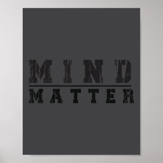 Mind Over Motivational Stoic Philosophy Insrationa Poster (Vorne)