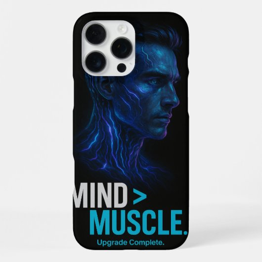 Mind Over Muscle – Upgrade Complete Tech iPhone Hülle (Rückseite)