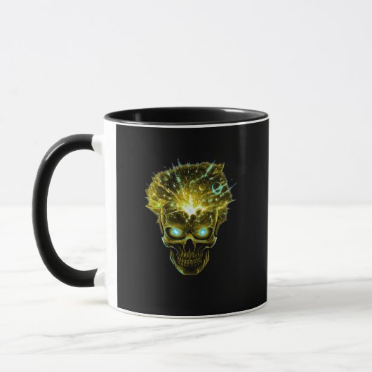 Mind Overload | Exploding Skull Cosmic Energy Tasse (Links)