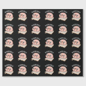 Mind Reader Funny Brain Pun Dark BG Geschenkpapier (Flach)