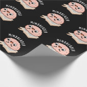 Mind Reader Funny Brain Pun Dark BG Geschenkpapier (Ecke)
