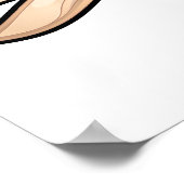 Mind Reader Funny Brain Pun Poster (Ecke)