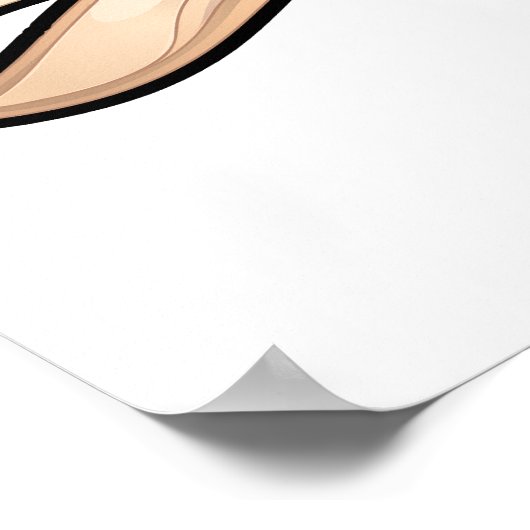 Mind Reader Funny Brain Pun Poster (Ecke)