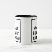 Mind Reader. Ich weiß, was du denkst, zwei Tone Tasse (Zentrum)