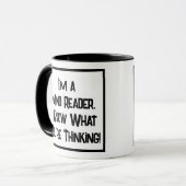 Mind Reader. Ich weiß, was du denkst, zwei Tone Tasse (Vorderseite Links)