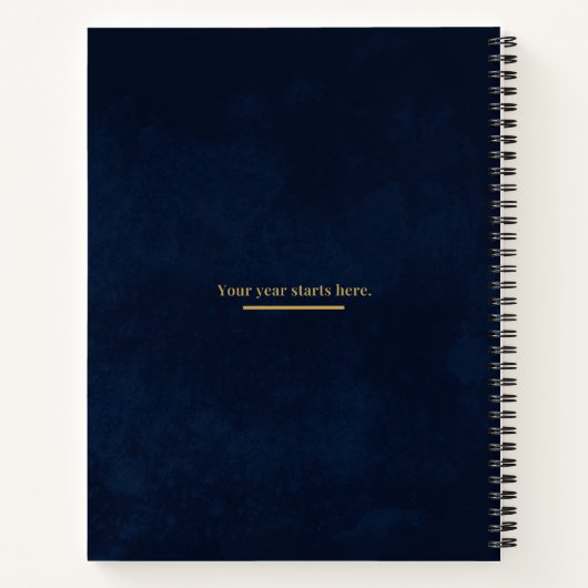 Mind Reset Notebook | One Year of Change | Minimal Notizblock (Rückseite)