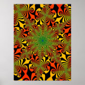 Mind Spinner in Rot und Gelb Poster (Vorne)